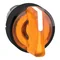 Harmony XB4 Interruptor de 3 posiciones Ø22, naranja, autorretornable, LED metálico redondo