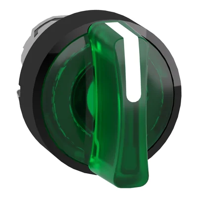 Harmony XB4 interruttore a 2 posizioni Ø22 verde stabile LED in metallo rotondo