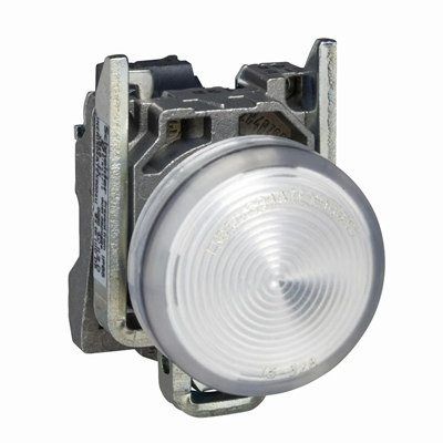 Harmony XB4 Lampe de signalisation LED blanche 24V métal