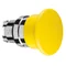 Harmony XB4 Mushroom head Ø40 yellow with spring return metal