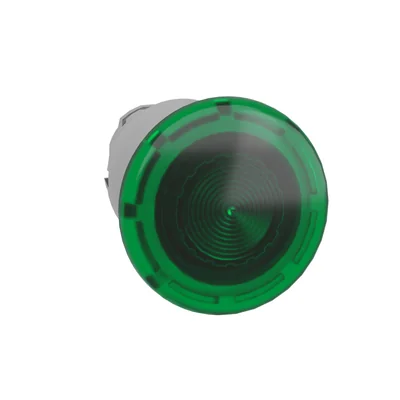 Harmony XB4 Mushroom head with spring return Ø40 LED green metal