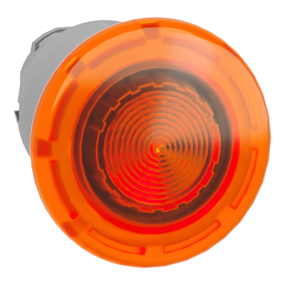 Harmony XB4 Mushroom push button actuator Ø22 orange push pull Metal LED