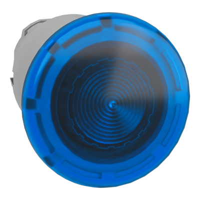 Harmony XB4 Mushroom pushbutton actuator Ø40 blue self-resetting metal LED