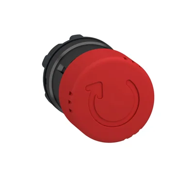Harmony XB4 Mushroom pushbutton Ø22 red Ø30 round metal