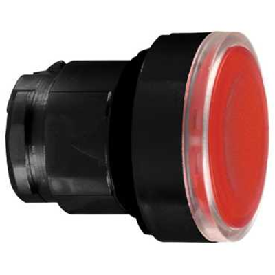 Harmony XB4 Przycisk płaski Ø22 czerwony samopowrotny LED okrągły metalowy