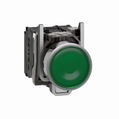 Harmony XB4 Przycisk płaski zielony LED 110/120V