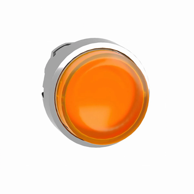 Harmony XB4 Pulsador saliente naranja push push LED metal sin marca