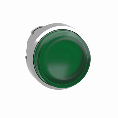 Harmony XB4 Pulsante drive sporgente verde push push LED in metallo senza marcatura