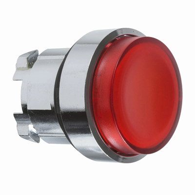 Harmony XB4 Push button actuator red self-return BA 9s metal bulb typical