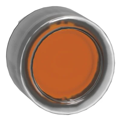 Harmony XB4 Self-return flat button head with orange metal hood