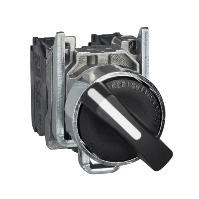 Harmony XB4 Switch 3 pozice černý s 455 klíčem zpět do středu