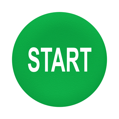 Harmony XB4 Вставка для кнопки START Ø22 зелена