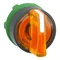 Harmony XB5 3-position auto-return switch head LED orange plastic
