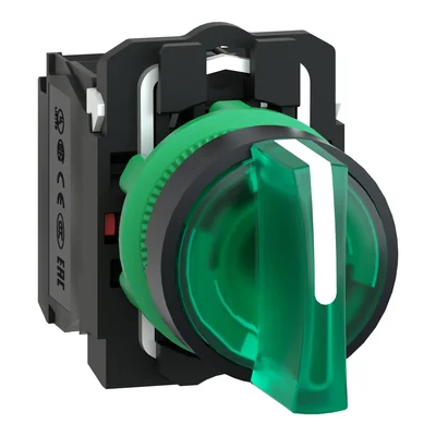 Harmony XB5 3-position switch green LED 230/240V
