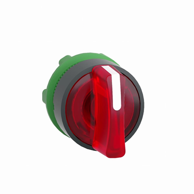 Harmony XB5 Actionneur de commutation 3 pos LED rouge retour au centre longue lame plastique