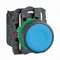 Harmony XB5 Blue concealed push button complete Ø22 spring return 1NO+1NC unmarked