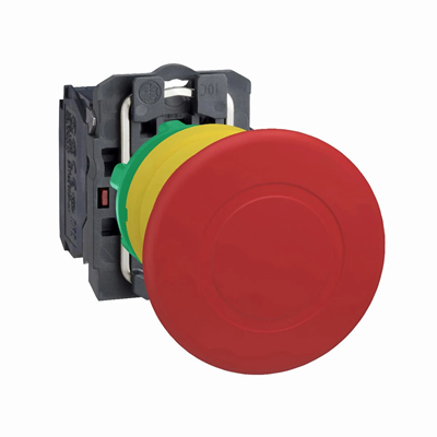 Harmony XB5 Bouton d'arrêt d'urgence Ø40 plastique rouge