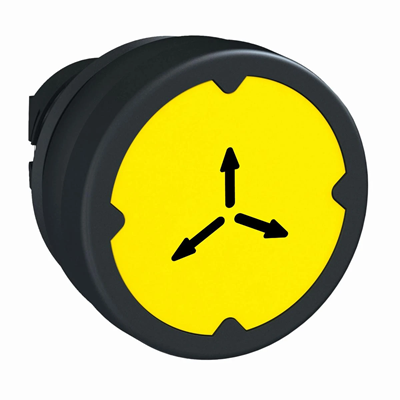 Harmony XB5 Bouton plat pour le travailDans des conditions difficiles Ø22 plastique jaune rond