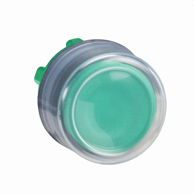 Harmony XB5 Bouton poussoir affleurant Ø22 vert rappel par ressort rond plastique