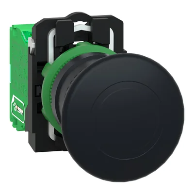 Harmony XB5 Cabezal de botón tipo hongo inalámbrico + Transmisor Negro 40 mm Plástico O