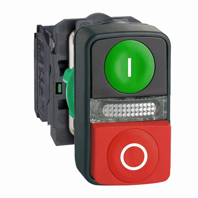 Harmony XB5 Double button green/red LED 240v