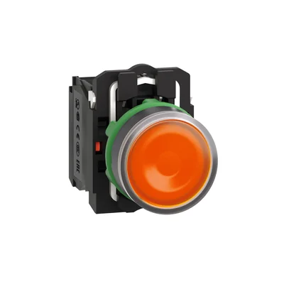 Harmony XB5 Flat tlačítko, oranžová LED 24V