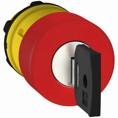 Harmony XB5 Głowka przycisku awaryjnego z kluczem NR455 Ø30 czerwona plastikowa