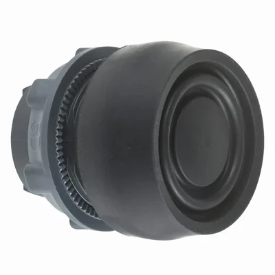 Harmony XB5 Hooded actuator Ø22 black spring return plastic round
