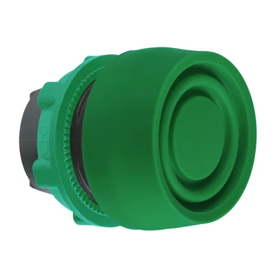 Harmony XB5 Hooded pushbutton motor Ø22 green spring return round plastic