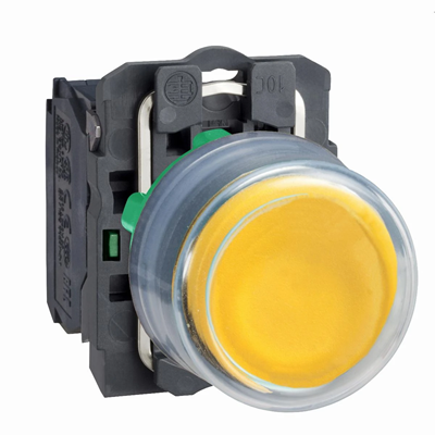 Harmony XB5 Hooded yellow button without backlight plastic