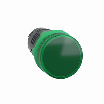 Harmony XB5 Indicatore luminoso monolitico in plastica a LED verde 24VAC/DC