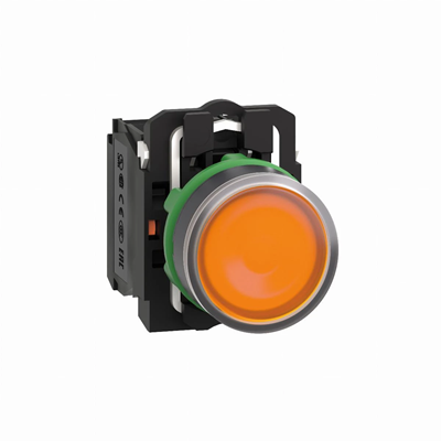 Harmony XB5 Кнопка плоска помаранчева LED 230/240V