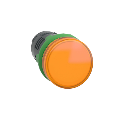 Harmony XB5 Monolithische Anzeigeleuchte, orangefarbene LED, 230/240 VAC, Kunststoff