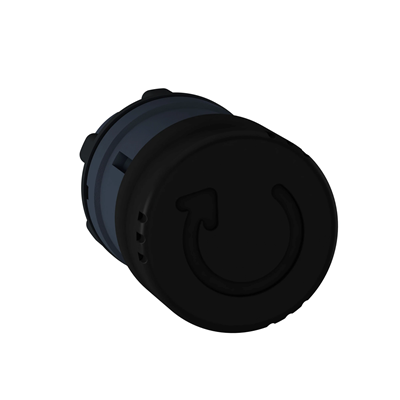 Harmony XB5 Mushroom head with latching mechanism Ø30 black plastic