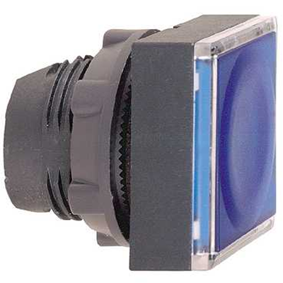 Harmony XB5 Napęd przycisku płaski kwadratowy niebieski samopowrotny LED plastikowy