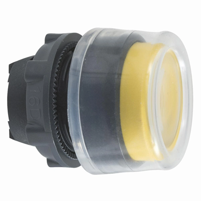 Harmony XB5 Push-button actuator protruding hooded yellow self-resetting plastic without backlight