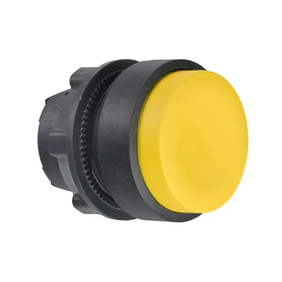 Harmony XB5 Push-button drive, yellow, plastic spring return