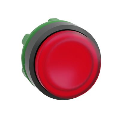 Harmony XB5 Push button head protruding with automatic return LED red plastic