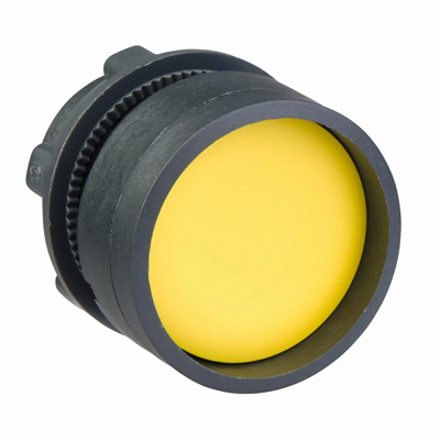 Harmony XB5 Recessed button yellow spring return without illumination plastic without marking