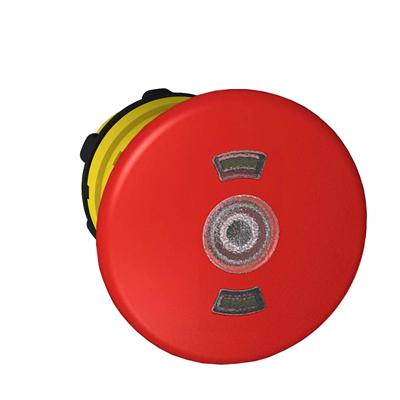 Harmony XB5 Safety button head Ø22 red LED plastic