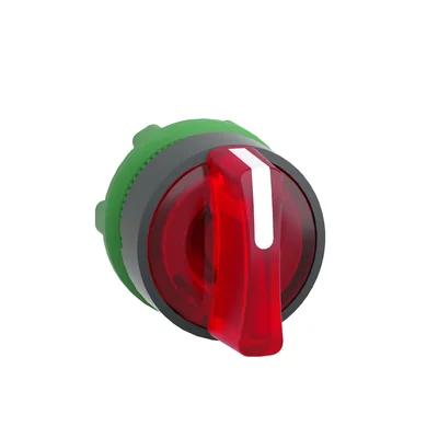 Harmony XB5 Schalterbetätiger, 3 Positionen, rote LED, zurück zur Mitte, langer Kunststoffstift