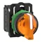 Harmony XB5 Switch 3 positions orange LED 24V blade short plastic stable