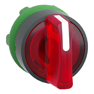 Harmony XB5 Switch actuator 3 pos red LED back to center long plastic blade