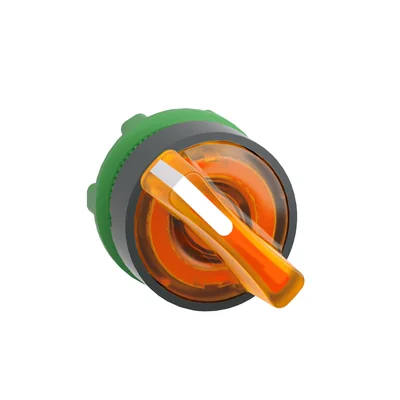 Harmony XB5 Switch drive, 2 posiciones, LED naranja, retorno a la izquierda, hoja de plástico larga