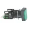 Harmony XB6 Kompletny przycisk Zielony Płaski 1 NO Prostokątny Faston 16mm Plastikowy