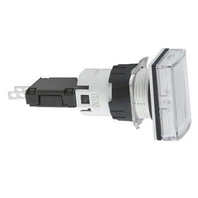 Harmony XB6 Kompletny wskaźnik świetlny Biały LED Prostokątny 12-24VAC/DC 16mm Plastikowy