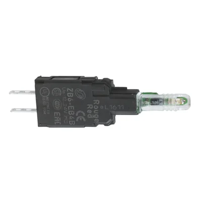 Harmony XB6 Korpus przycisku z elementem świetlnym zielony 12-24V LED standardowy Faston