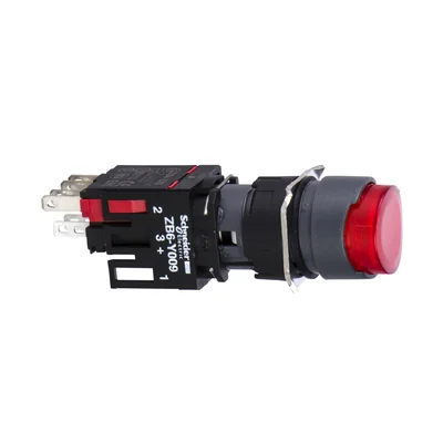 Harmony XB6 Przycisk wystający czerwony samopowrotny LED 12/24V okrągły