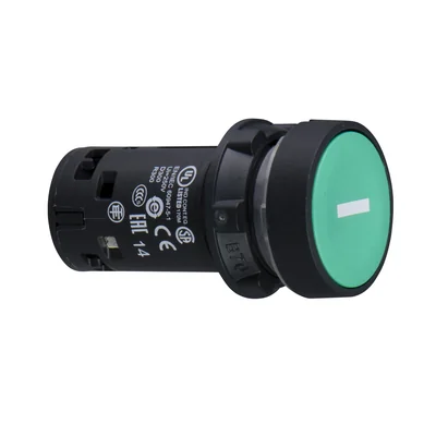 Harmony XB7 Flat green pushbutton with automatic return