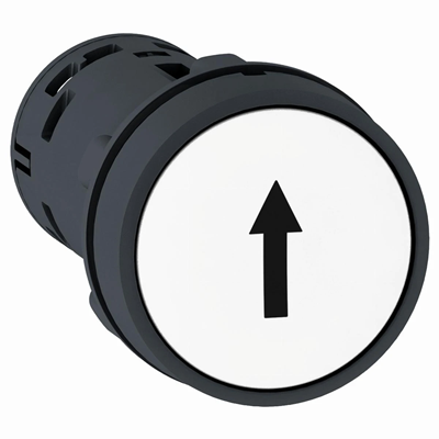 Harmony XB7 Flat white pushbutton with automatic return